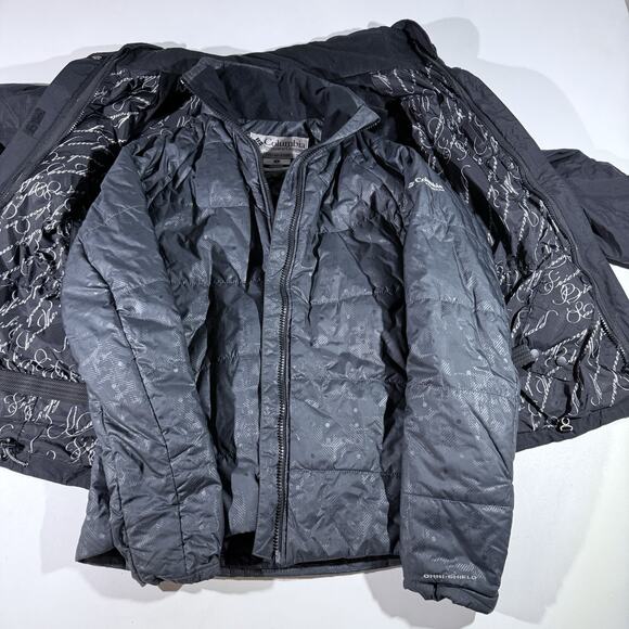 Columbia Titanium Women’s Interchange 3-in-1 Jacket Small Black Omni-Shield - Picture 4 of 13